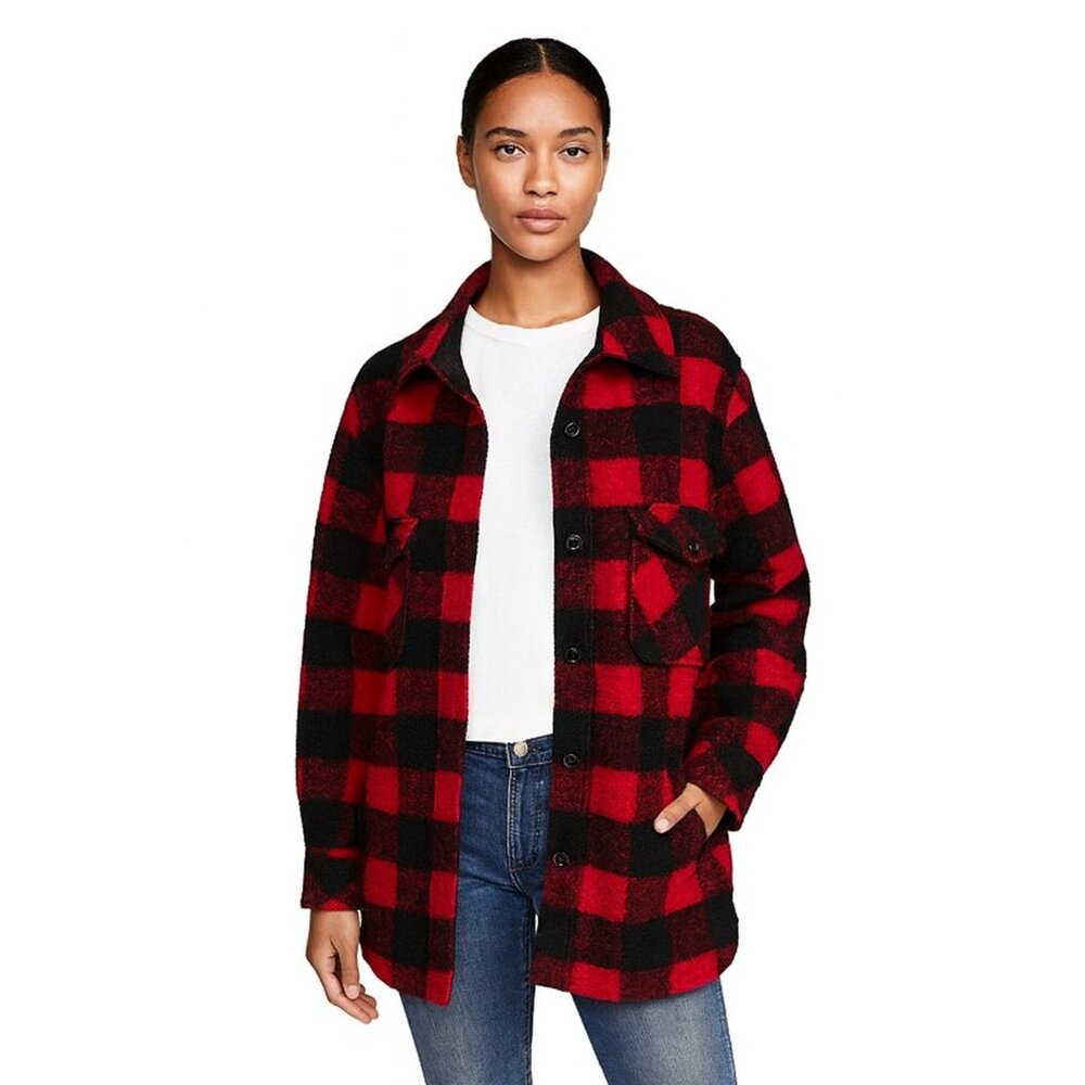 NWT Denim & Supply Ralph Lauren Wool Checkered Buffalo Plaid Hunting Jacket L
